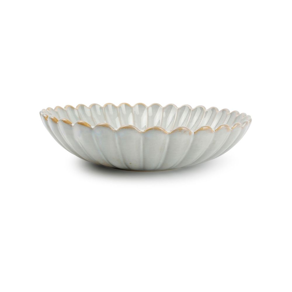 Assiettes de réception - Assiette creuse 22xH5cm nuance white Lotus - S|P COLLECTION