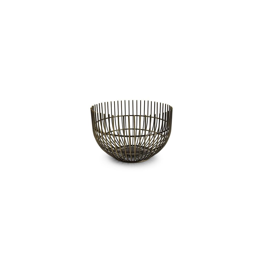 Ustensiles de cuisine - Panier métallique 15xH9,5cm vintage or Iris - S|P COLLECTION