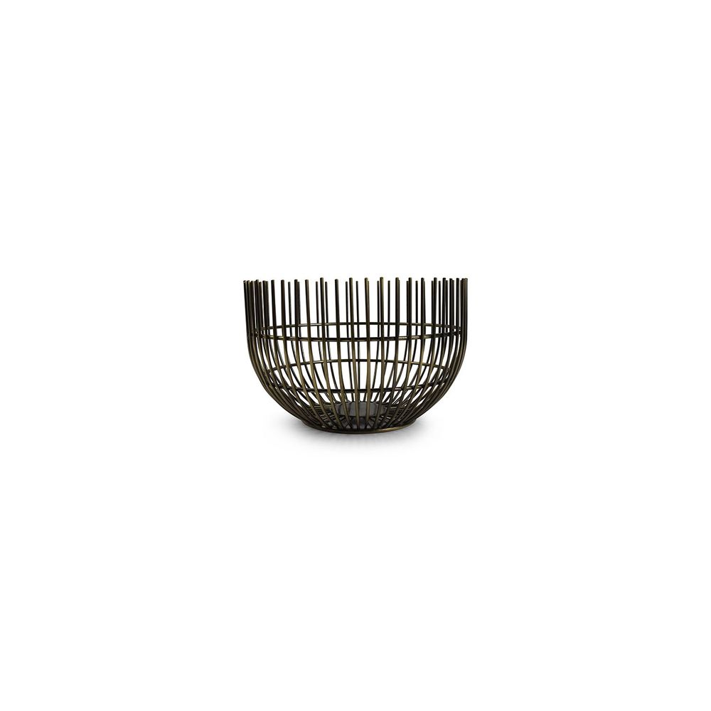 Ustensiles de cuisine - Panier métallique 15xH9,5cm vintage or Iris - S|P COLLECTION