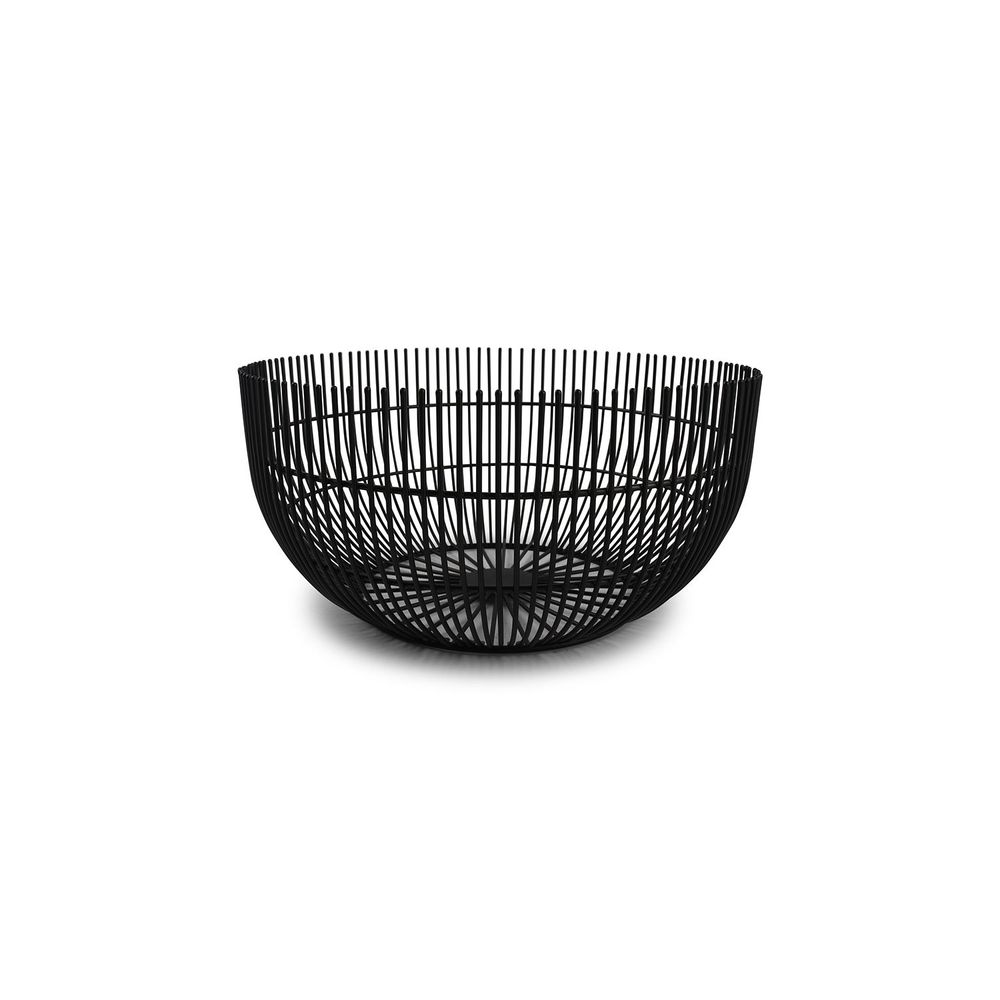 Kitchen utensils - Wire basket 25xH12cm black Iris - S|P COLLECTION
