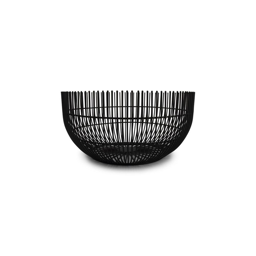 Kitchen utensils - Wire basket 25xH12cm black Iris - S|P COLLECTION