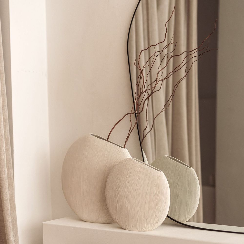 Vases - Vase 30xH29cm beige Vico - S|P COLLECTION