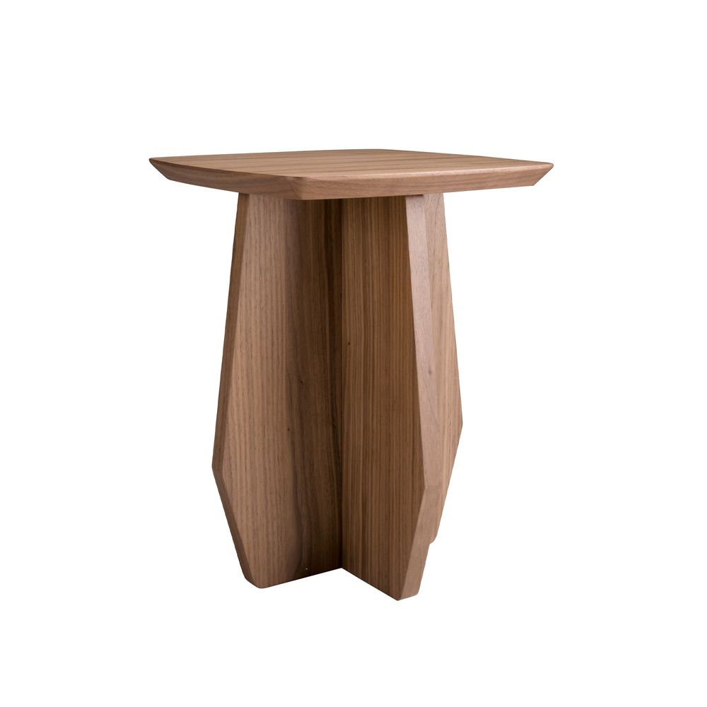 Other tables - Square walnut corner table - ANGEL CERDÁ