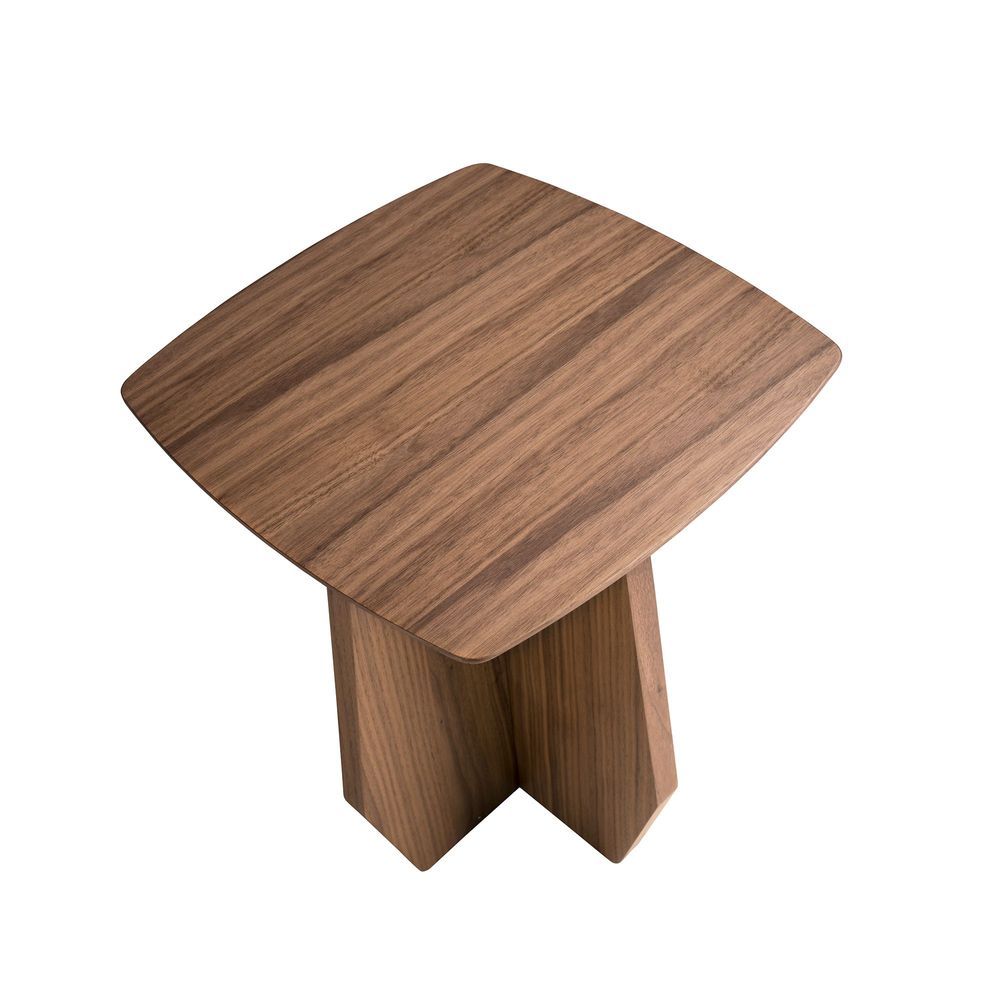 Other tables - Square walnut corner table - ANGEL CERDÁ