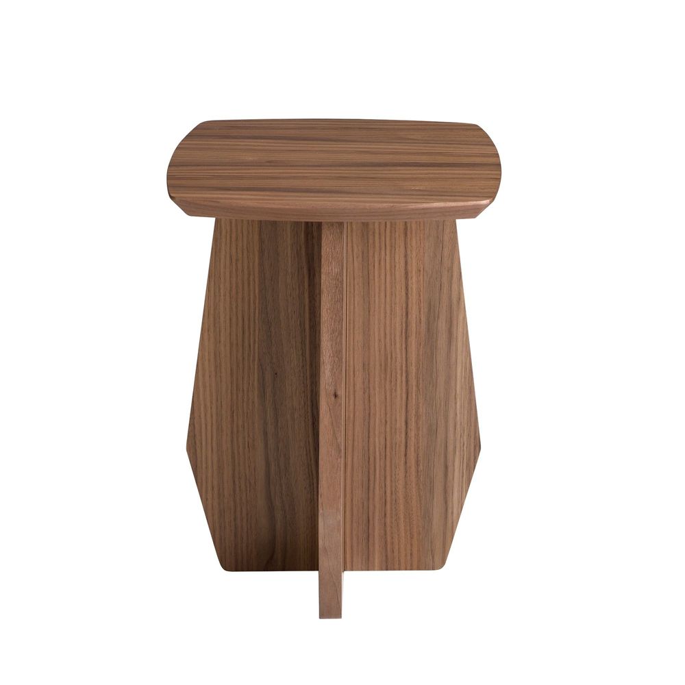 Other tables - Square walnut corner table - ANGEL CERDÁ