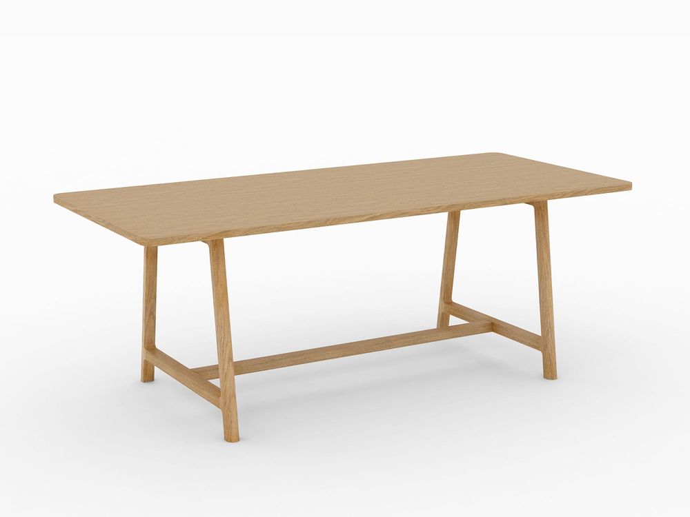 Dining Tables - Minimalist Frame Table for Timeless Gatherings - OAK - MOR