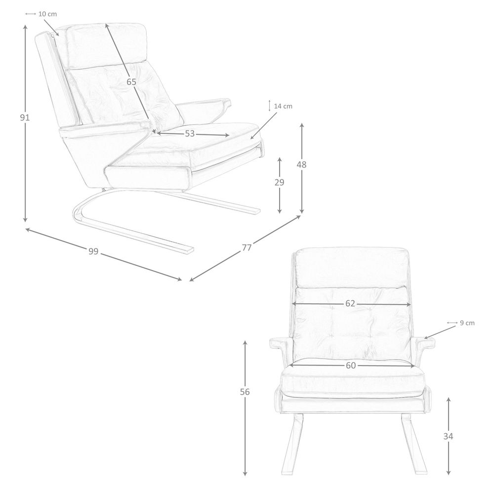 Fauteuils - Fauteuil en cuir camel - ANGEL CERDÁ