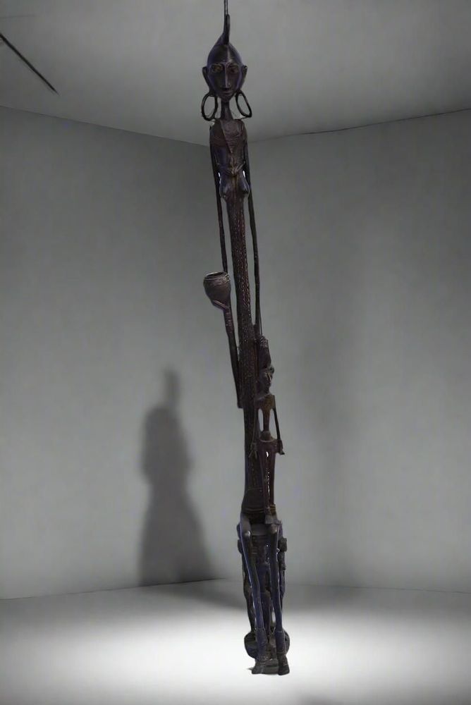 Sculptures, statuettes et miniatures - Couple primordial Dogon en bronze - QUINTESSENCE AFRICAINE