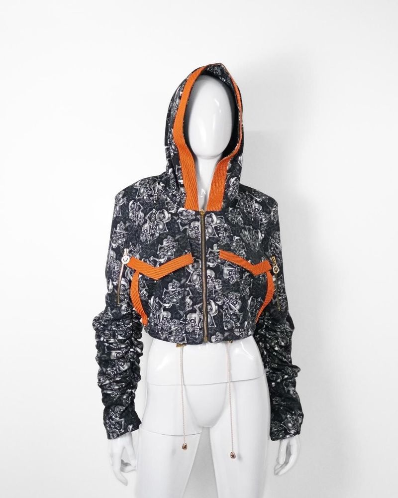 Prêt-à-porter - Jacket STELLAR PRO Grey Orange - Handcraftted - MONYER
