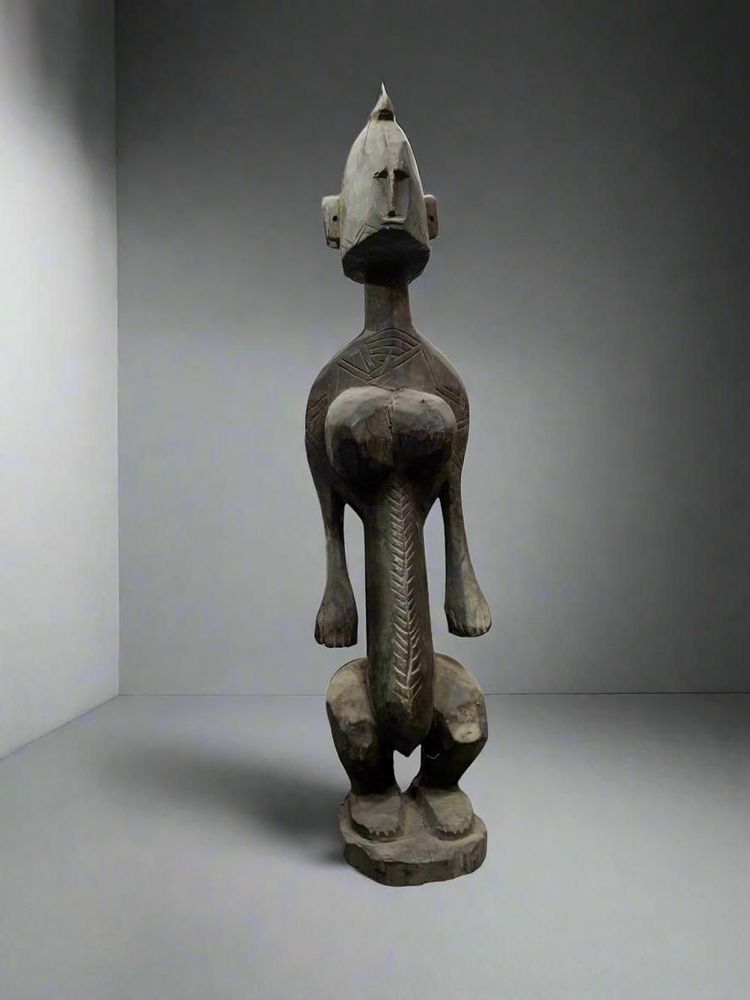 Sculptures, statuettes and miniatures - JONYELENI Bambara wooden statue, Mali - QUINTESSENCE AFRICAINE