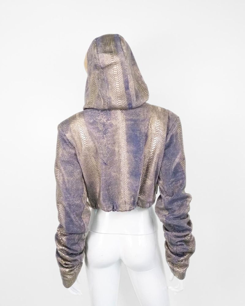 Prêt-à-porter - Jacket STELLAR LEATHER Violet Gold - MONYER