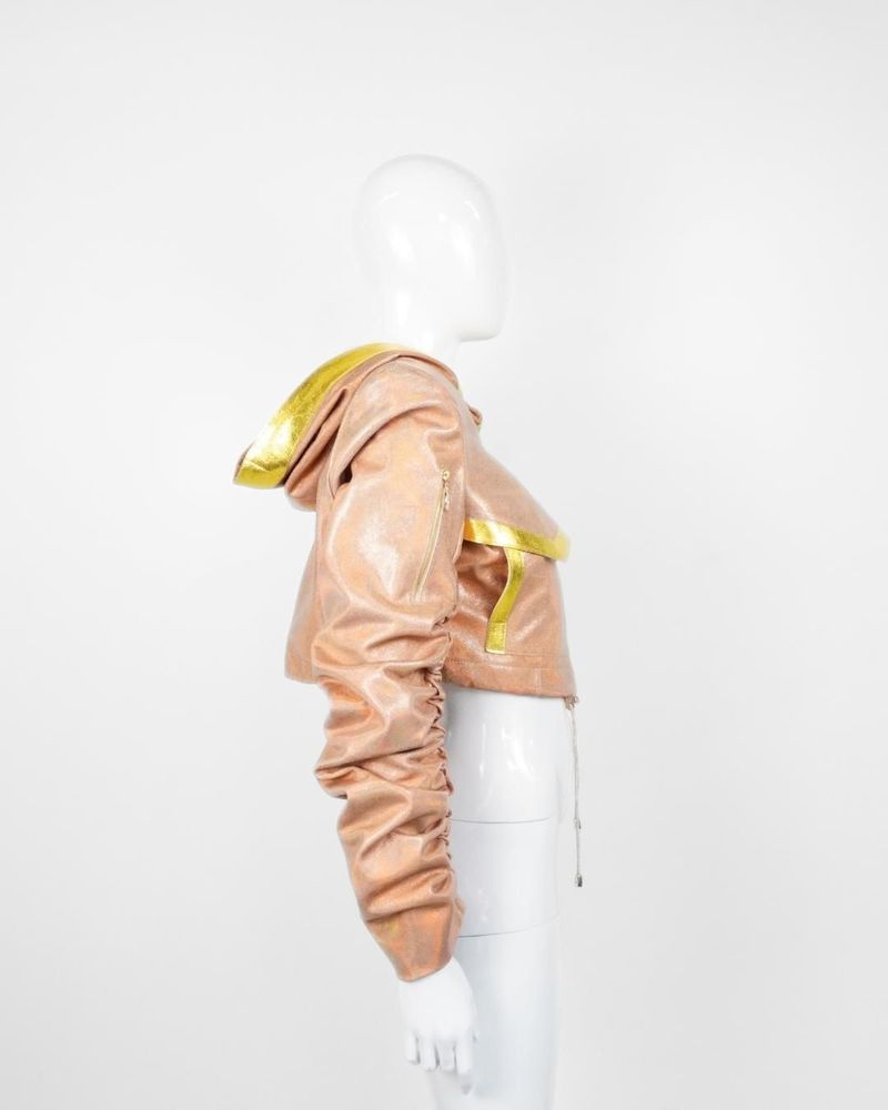 Apparel - Jacket STELLAR LEATHER Peach Holo - MONYER