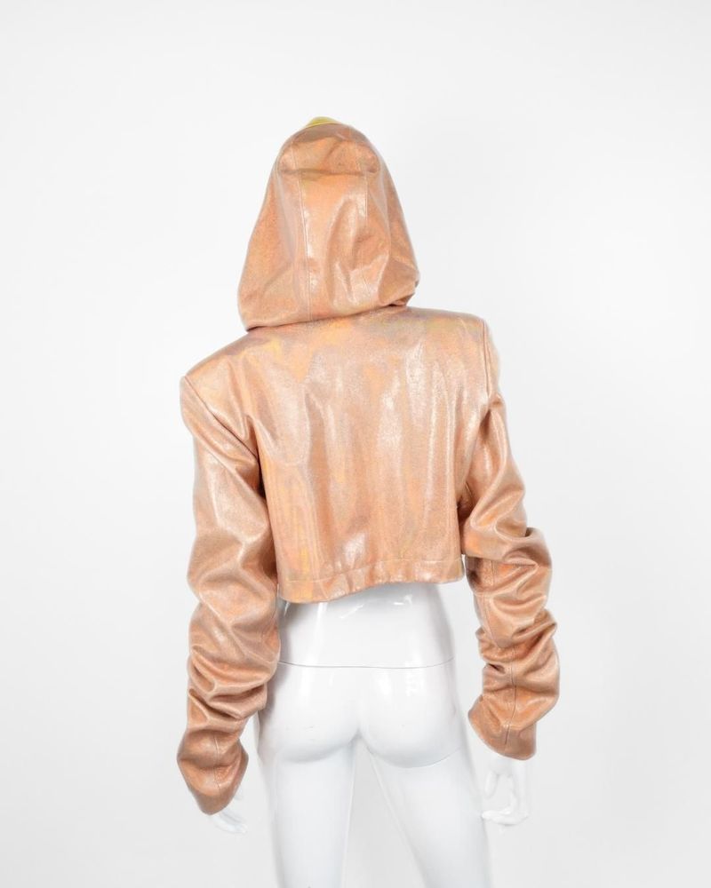 Apparel - Jacket STELLAR LEATHER Peach Holo - MONYER