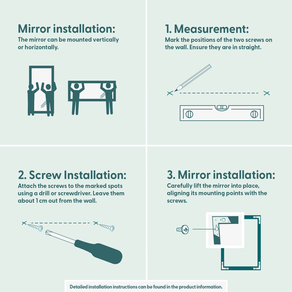Mirrors - Extra Large Full Length Mirror With White Frame (130x220cm) - SCANDINAVIAN GLASSFACTORY