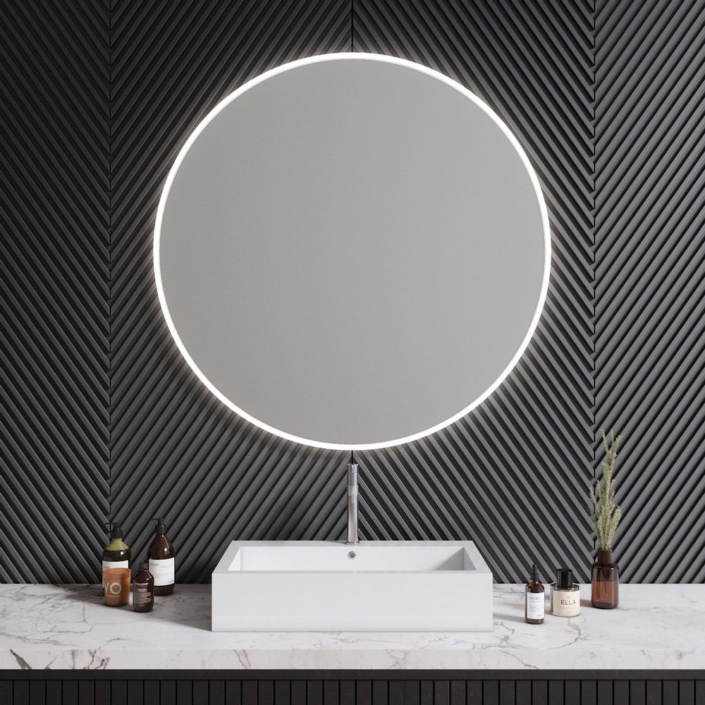 Miroirs pour salle de bain - Miroir LED rond Full Lux (100 cm) - SCANDINAVIAN GLASSFACTORY