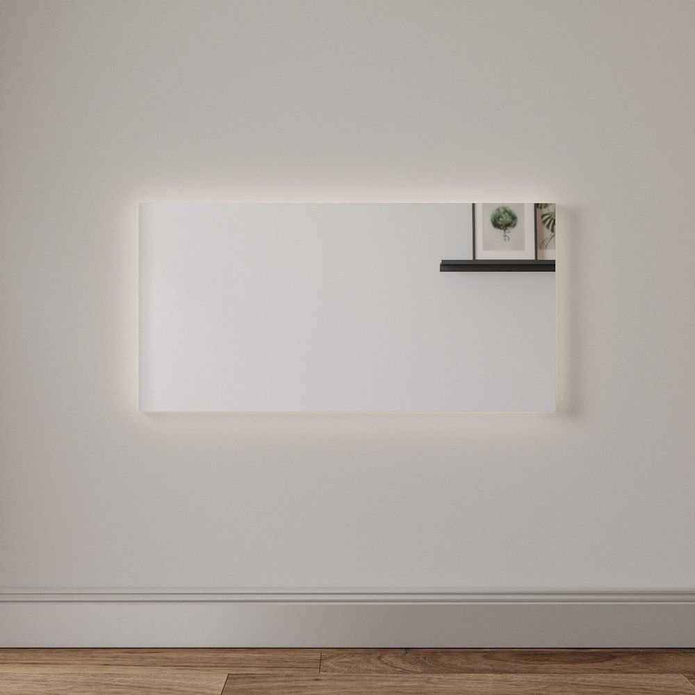 Mirrors - Rectangular Mirror With Lights (120x60cm) - SCANDINAVIAN GLASSFACTORY