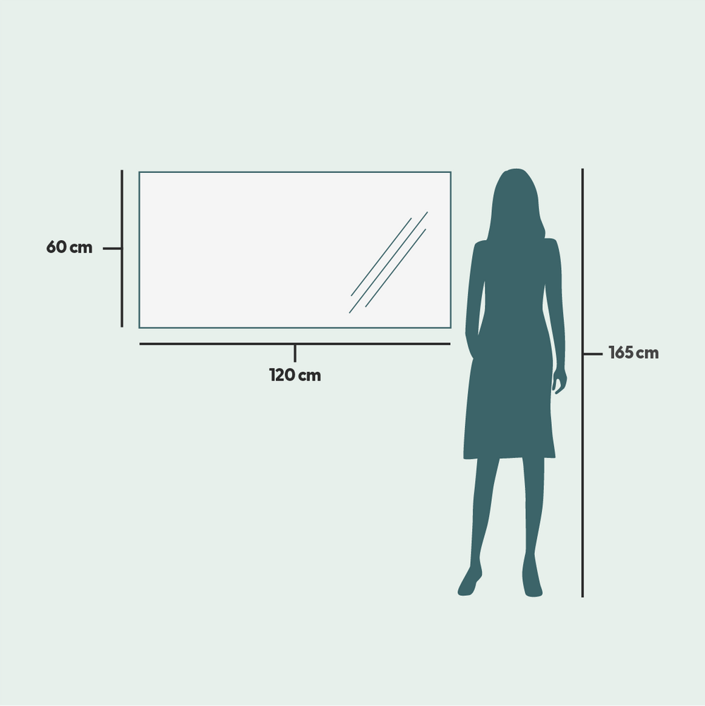 Mirrors - Rectangular Mirror With Lights (120x60cm) - SCANDINAVIAN GLASSFACTORY