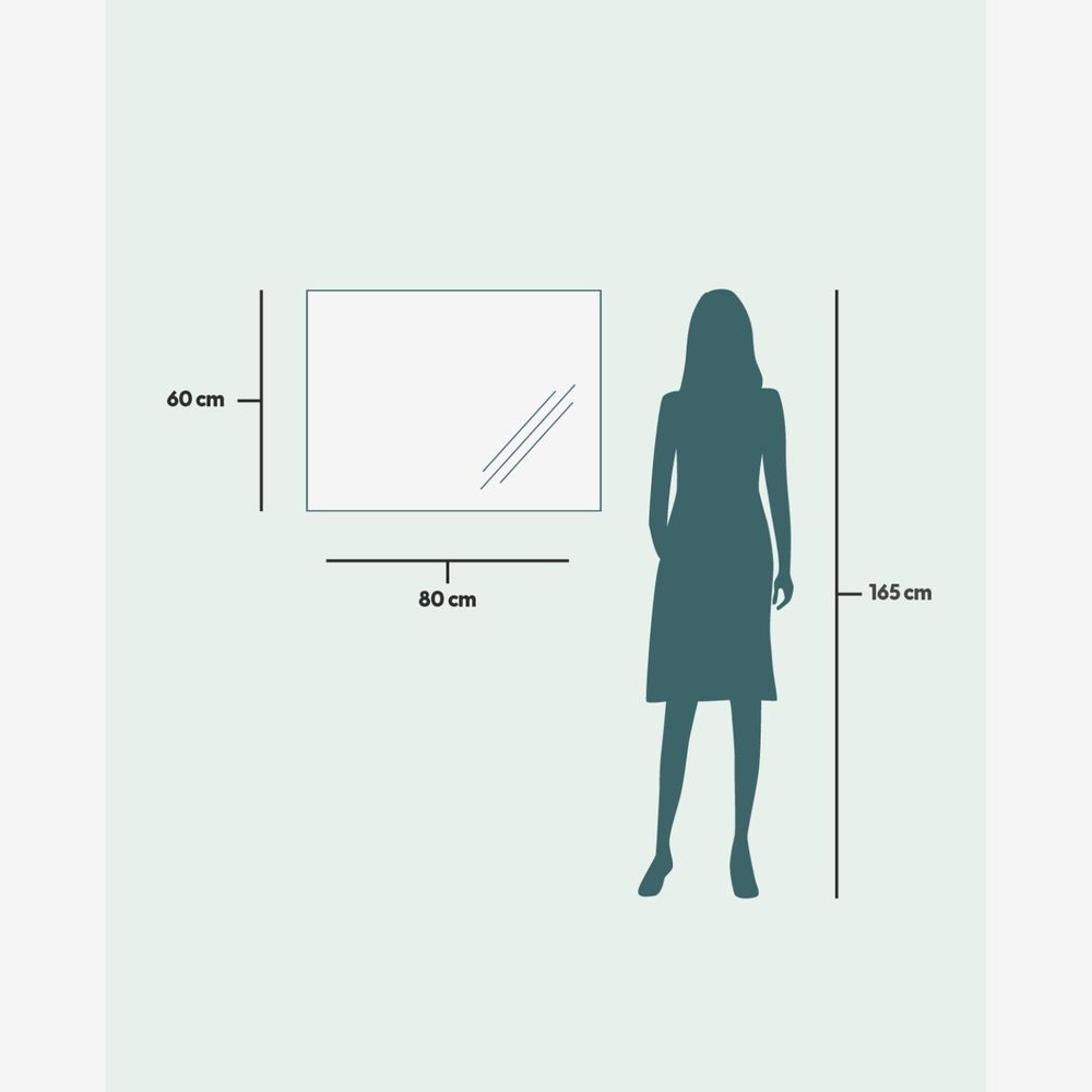 Mirrors - Rectangular Mirror With Lights (80x60cm) - SCANDINAVIAN GLASSFACTORY