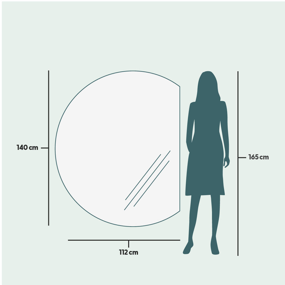 Mirrors - Special Shape Mirror With Lights (112x140cm) - SCANDINAVIAN GLASSFACTORY