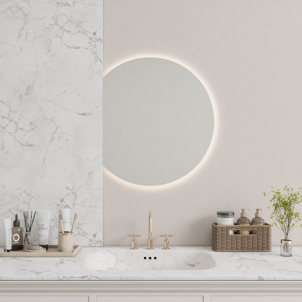 Mirrors - Special Shape Mirror With Lights (56x70cm) - SCANDINAVIAN GLASSFACTORY