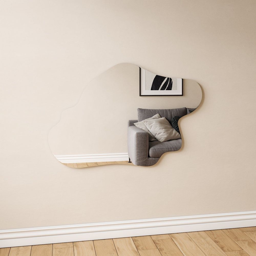 Mirrors - Island - Frameless Mirror (125x83cm) - SCANDINAVIAN GLASSFACTORY