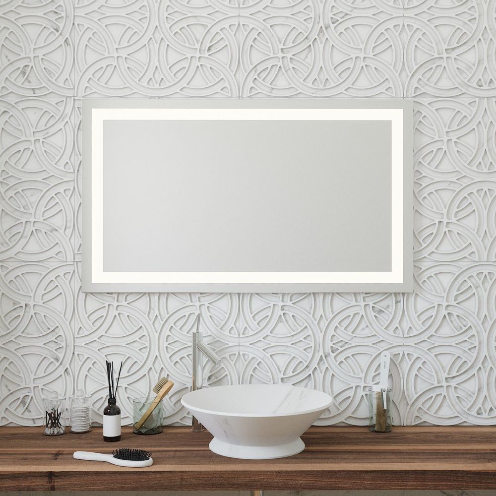 Miroirs pour salle de bain - Miroir LED, 4 bandes lumineuses (120 x 70 cm) - SCANDINAVIAN GLASSFACTORY