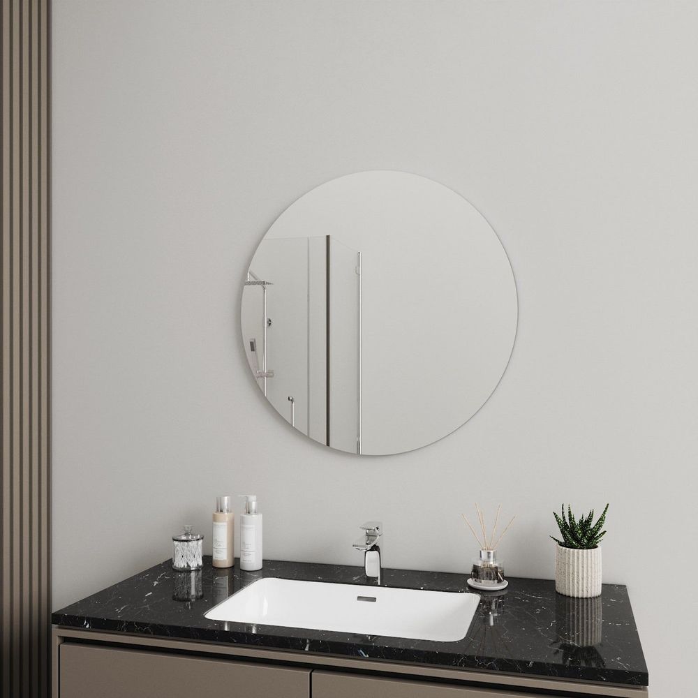 Mirrors - Round wall mirror (80cm) - SCANDINAVIAN GLASSFACTORY
