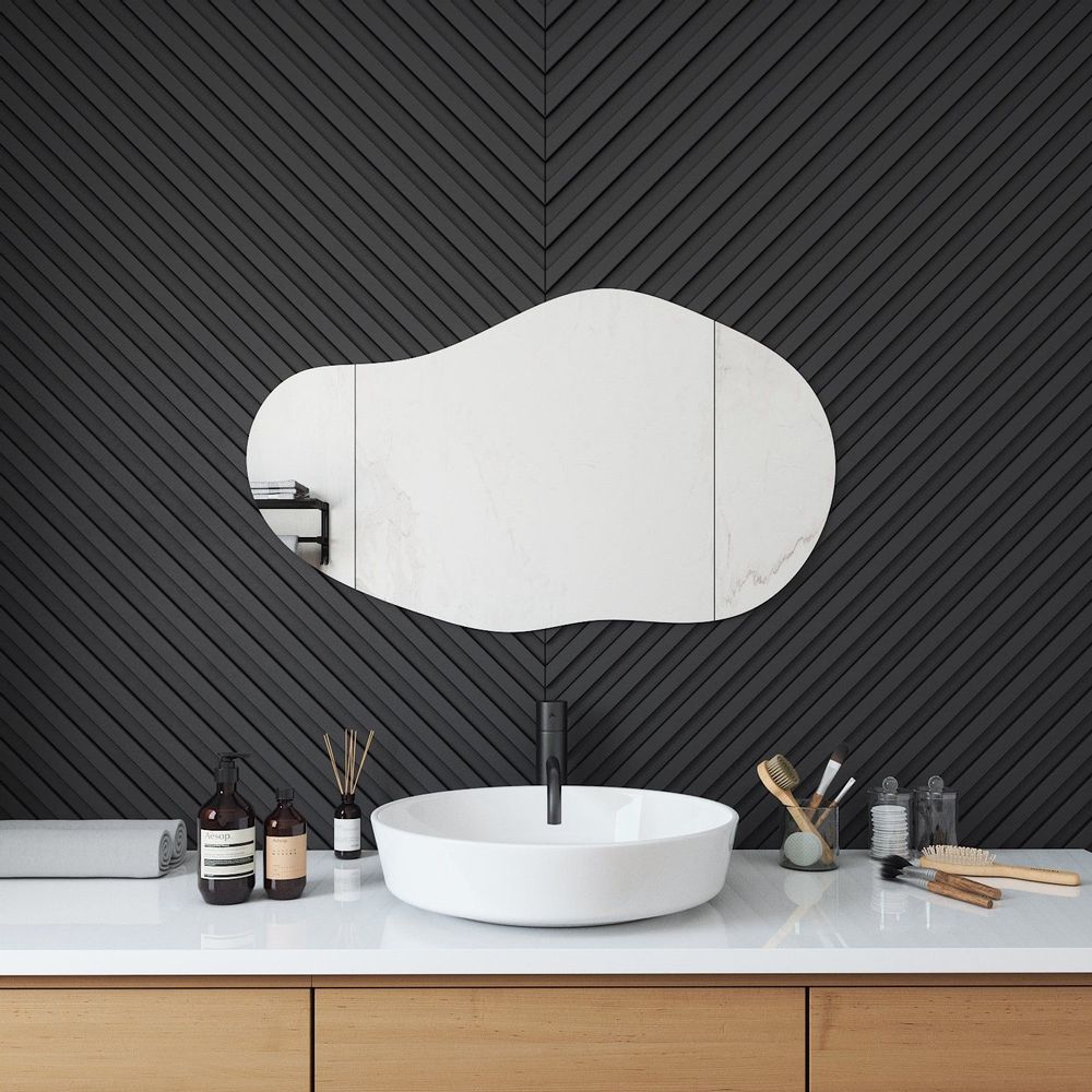 Mirrors - Sand wall mirror (55x100cm) - SCANDINAVIAN GLASSFACTORY