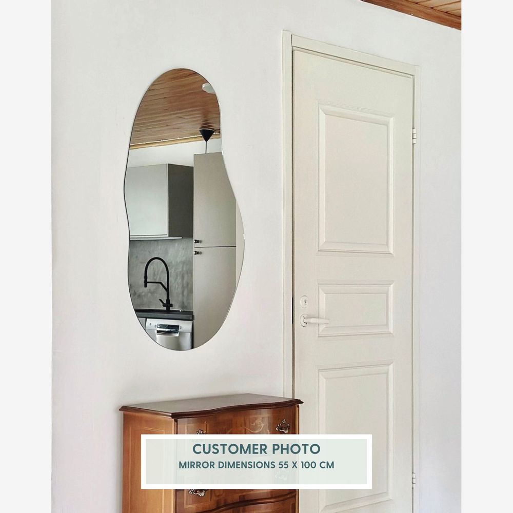 Mirrors - Sand wall mirror (55x100cm) - SCANDINAVIAN GLASSFACTORY