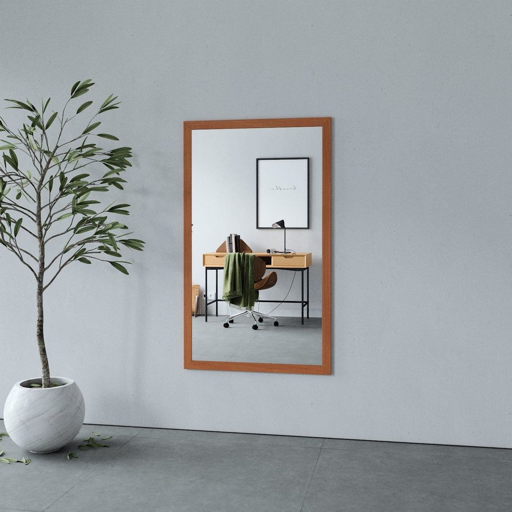 Miroirs - Miroir en bois avec cadre de 45 mm de large (80x135 cm) - SCANDINAVIAN GLASSFACTORY