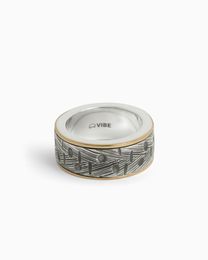 Bijoux - Bague Spinner à texture marine - VIBE JEWELRY