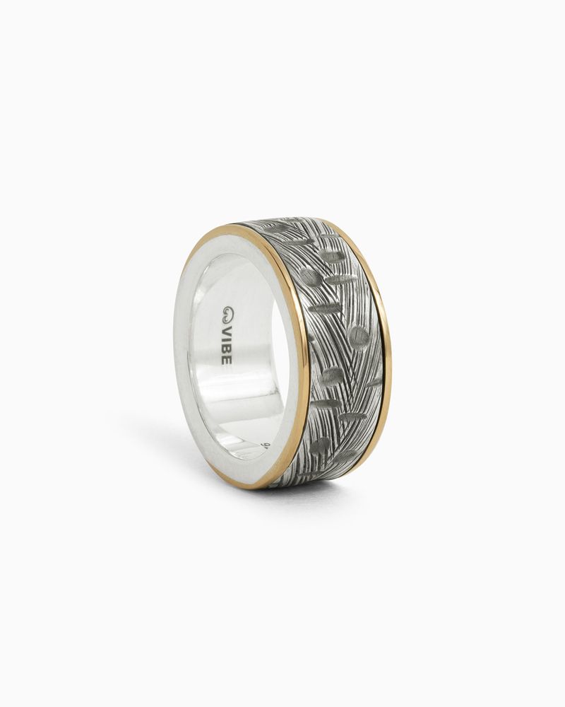 Bijoux - Bague Spinner à texture marine - VIBE JEWELRY