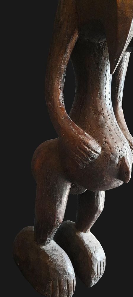 Sculptures, statuettes and miniatures - Bambara Guandoudou wooden statue, Mali - QUINTESSENCE AFRICAINE