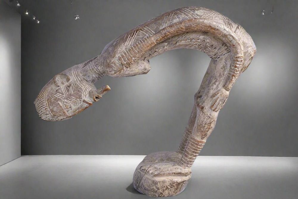 Sculptures, statuettes and miniatures - Dogon Statue Nommo Shicouroule - QUINTESSENCE AFRICAINE