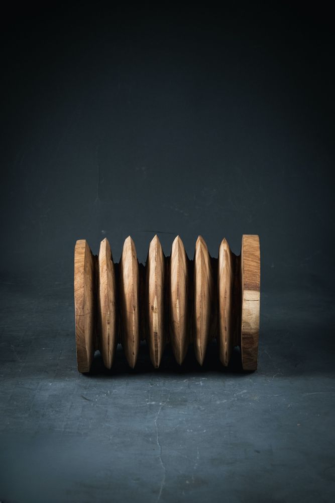 Design objects - Special creation wooden stool - QUINTESSENCE AFRICAINE