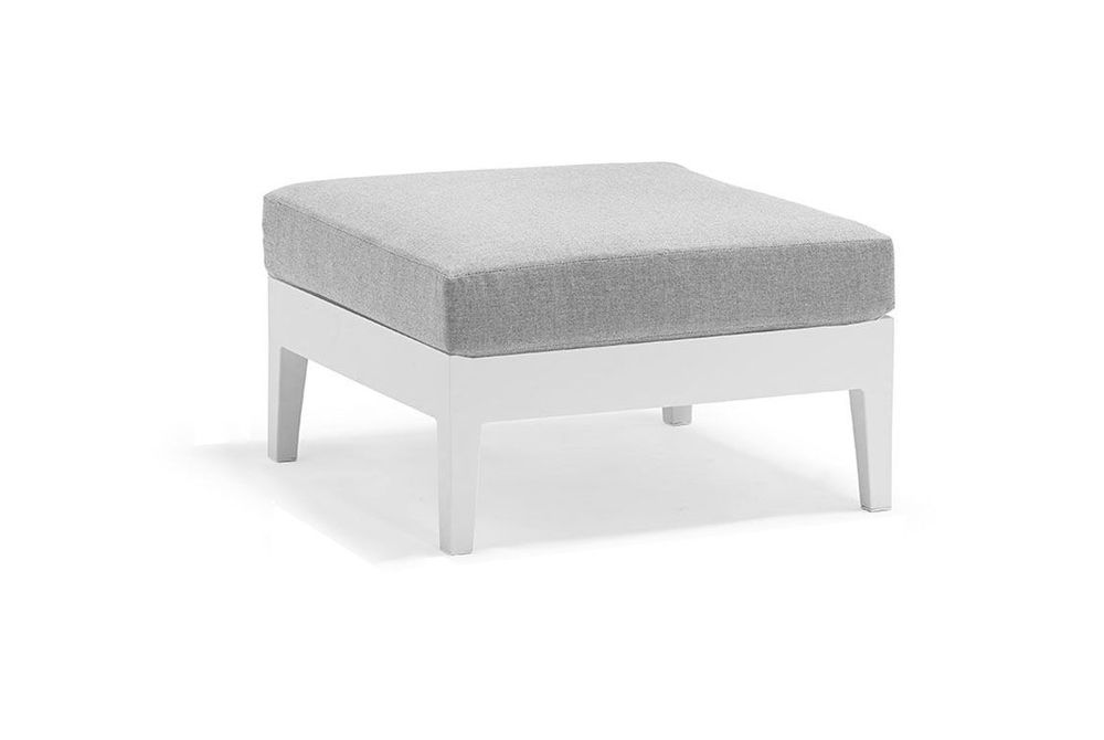 Lawn sofas - WELCOME garden ottoman with cushion - COUTURE JARDIN