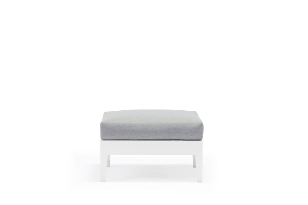 Lawn sofas - WELCOME garden ottoman with cushion - COUTURE JARDIN