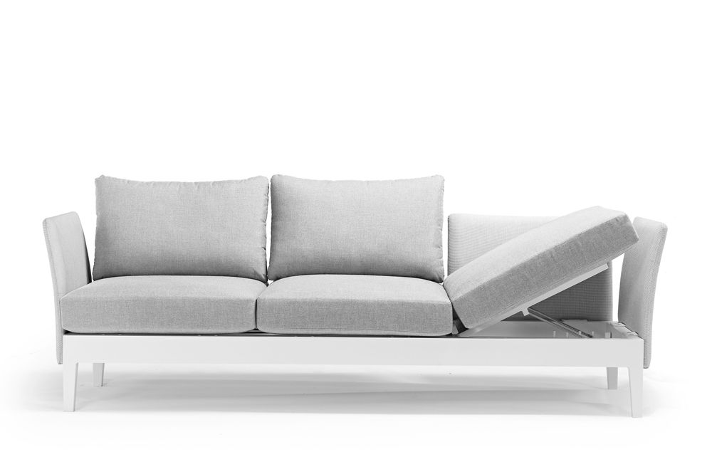 Lawn sofas - WELCOME 3-seater sofa/daybed function adjustable lounge chair - COUTURE JARDIN