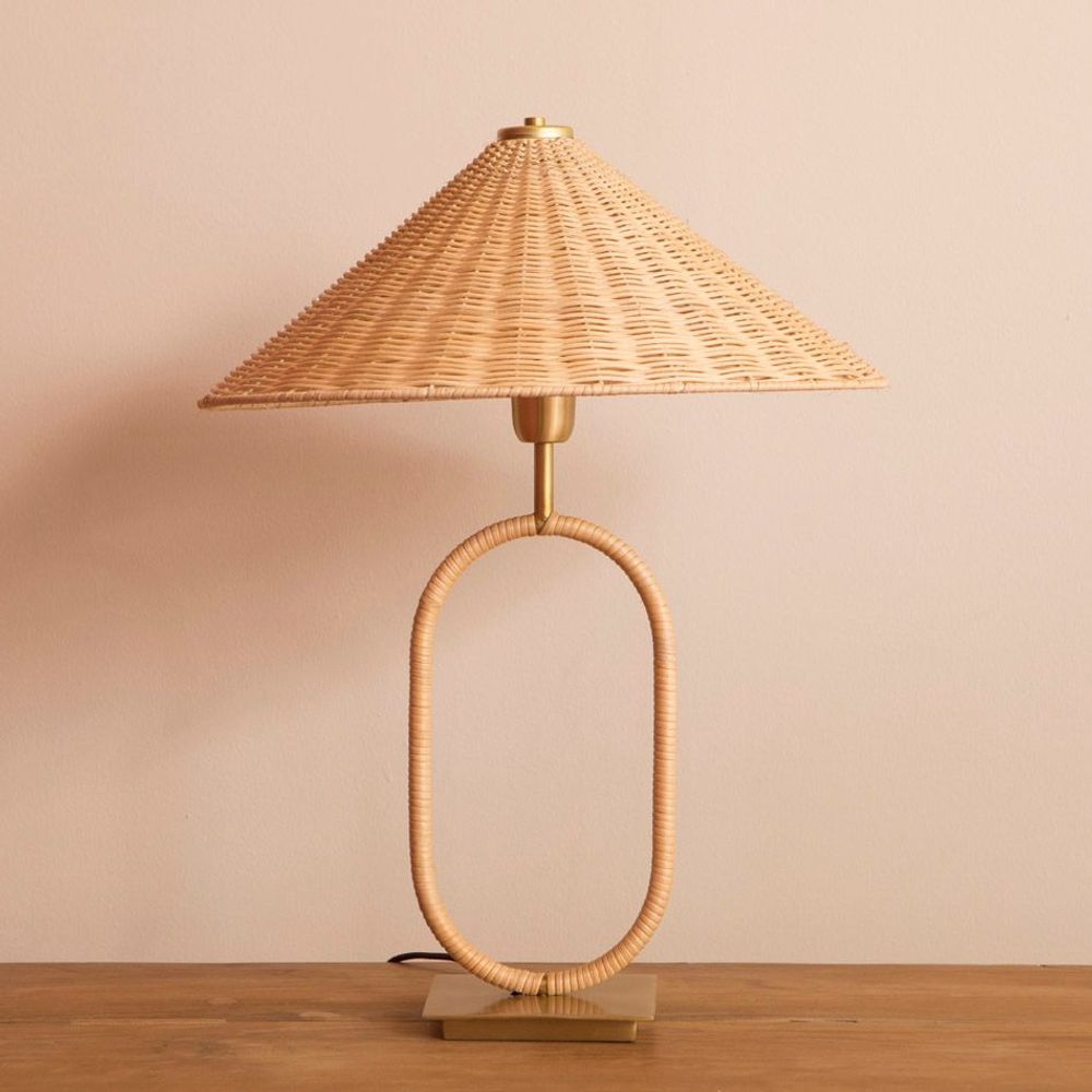 Lampes de table - Lampe de table en rotin SHIRE - MAHE HOMEWARE