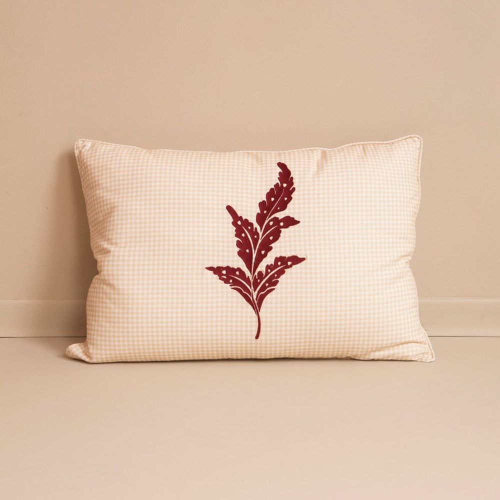 Cushions - Mahe Embroidered Cushion 50×70 - MAHE HOMEWARE