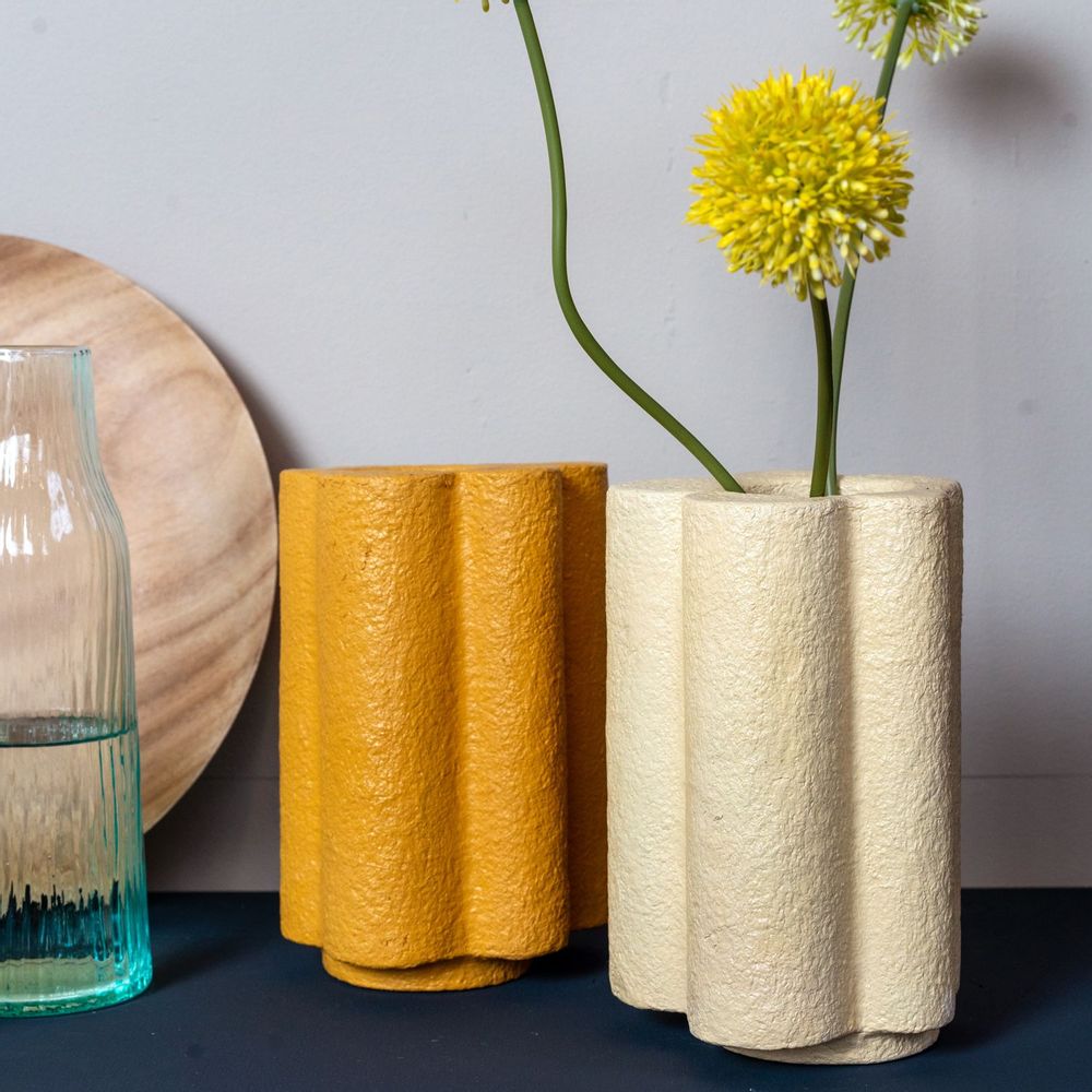 Vases - Vase à fleurs en pâte à papier - KINTA