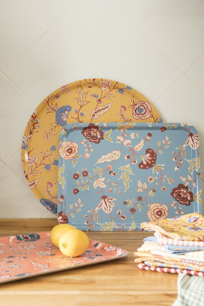 Plateaux - Plateau à chintz Mahé - MAHE HOMEWARE