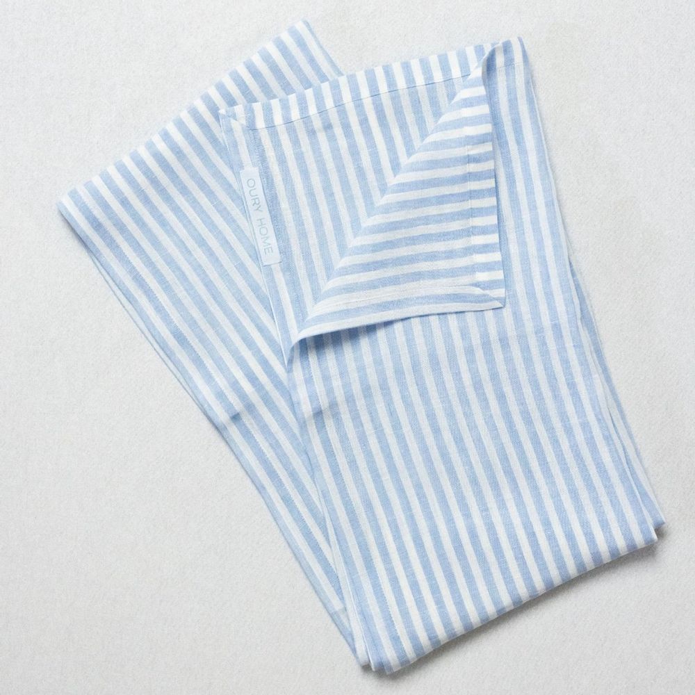 Table linen - Blue Stripes Table Runner - OURY HOME