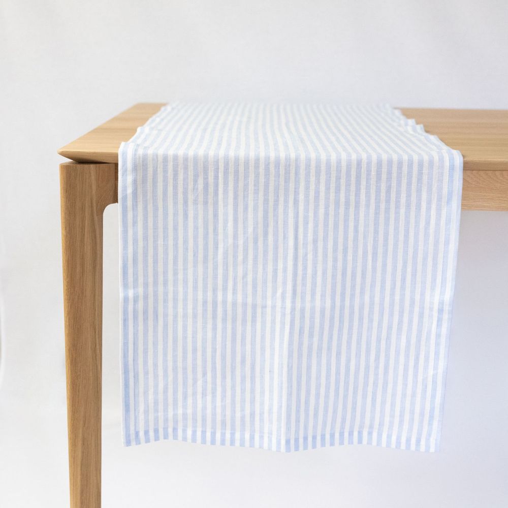 Table linen - Blue Stripes Table Runner - OURY HOME