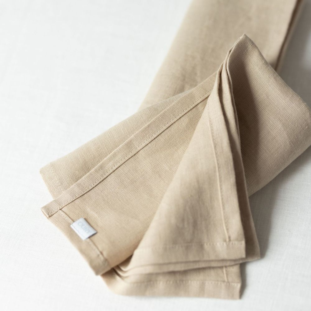 Table linen - Beige Napkins (Set of 2) - OURY HOME