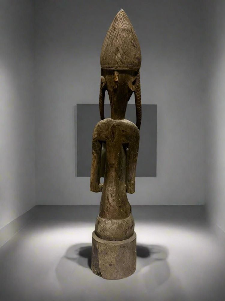 Sculptures, statuettes et miniatures - Maternité en bois de Bambara, Mali - QUINTESSENCE AFRICAINE