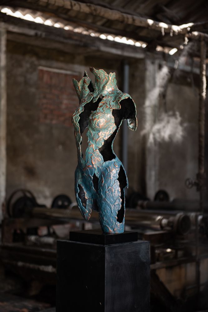 Sculptures, statuettes et miniatures - Donna Copperblue Sculpture - DV DESIGN