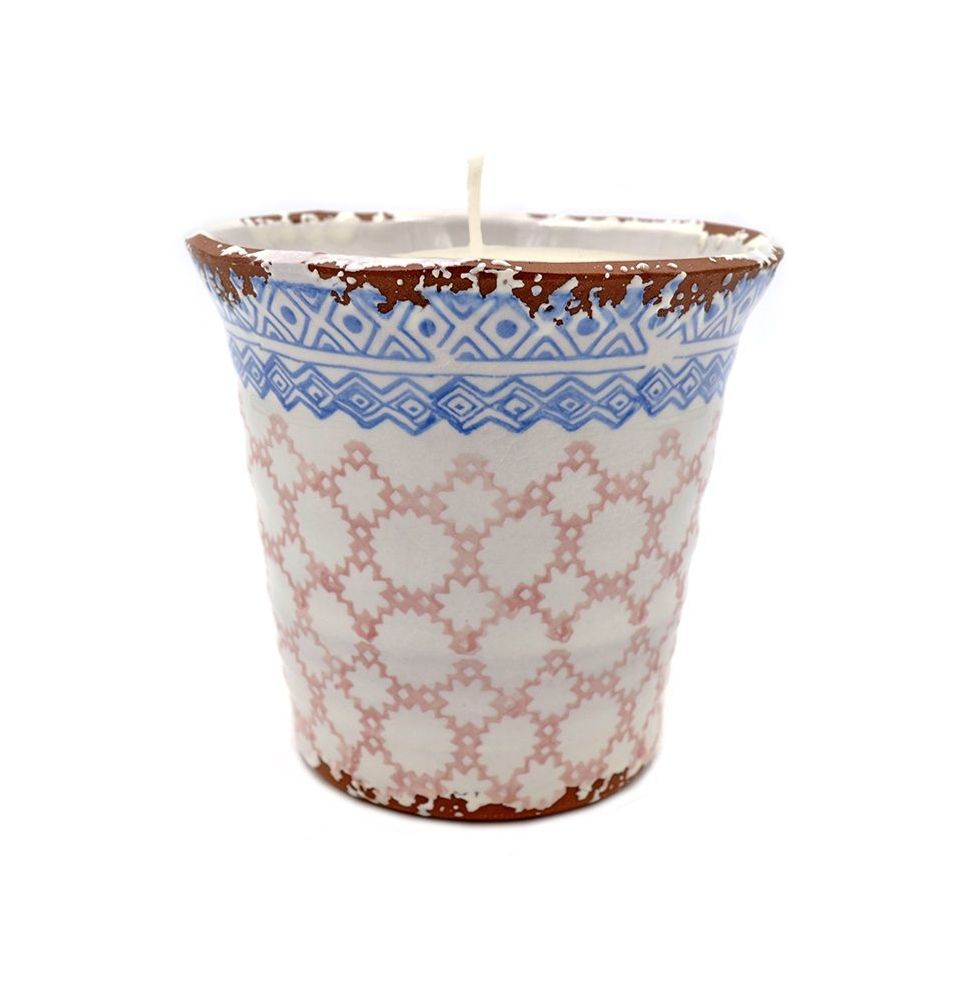 Decorative objects - Ceramic Etnic candle CITRONELA size L - WAX DESIGN - BARCELONA