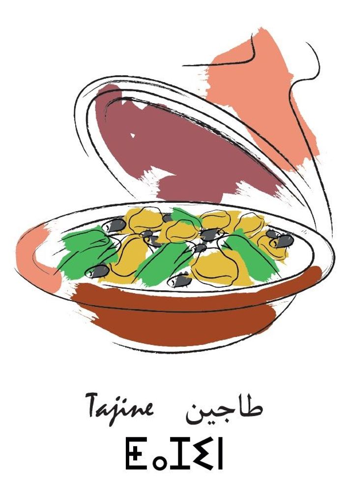 Affiches - Affiche tajine - THE VINTAGE FACTORY - AFFICHES EXCLUSIVES MADE IN MOROCCO