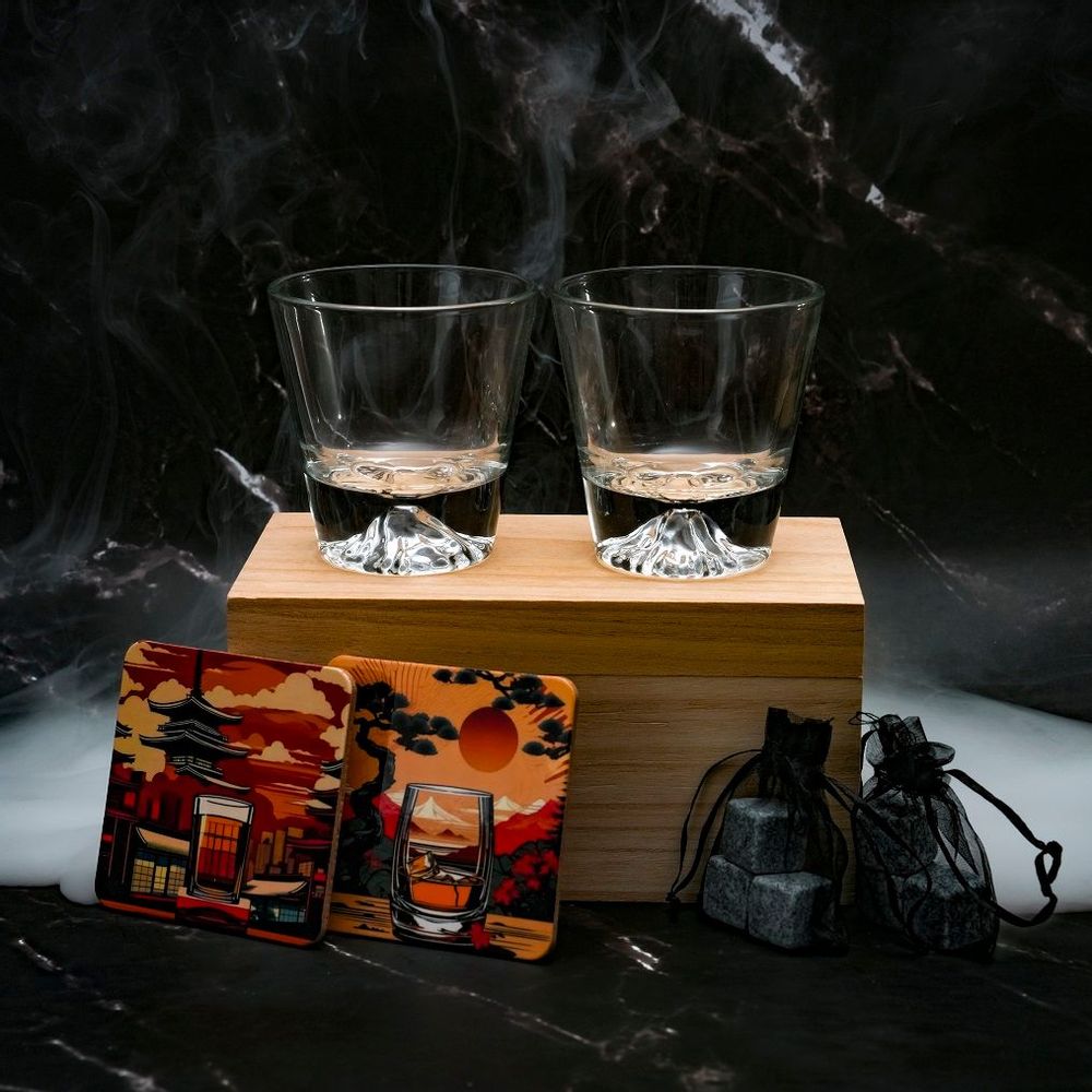 Gifts - Japanese glass - AJI321 - Gift box, coasters and ice cubes - SOSTRAW & SMARTTHINGS